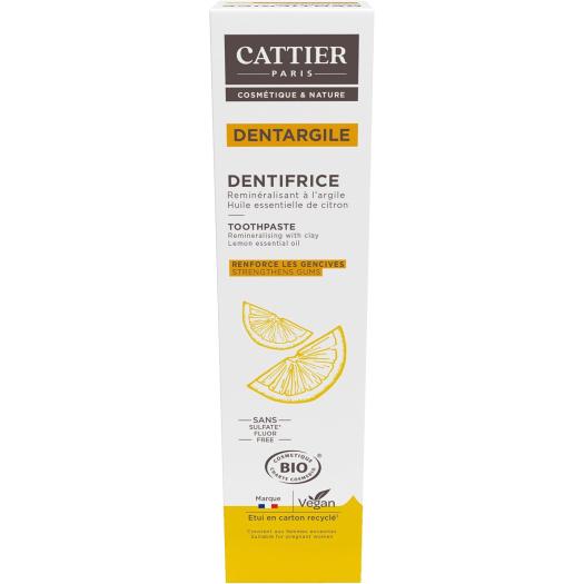 Dentífrico Dentargile Limón - Encías irritadas Cattier Bio 75ml