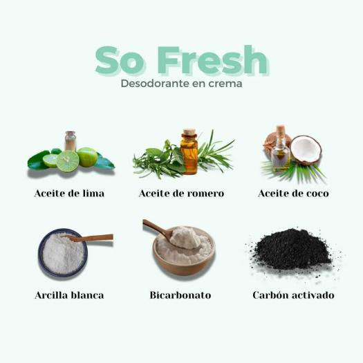 Desodorante en Crema So Fresh Romero y Lima Banbu Bio 60g
