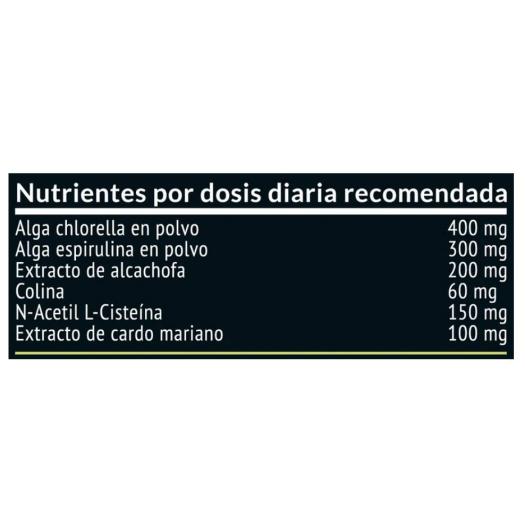 Detox com Cardo-mariano, Alcachofra e Chlorella Paleobull 60 cápsulas
