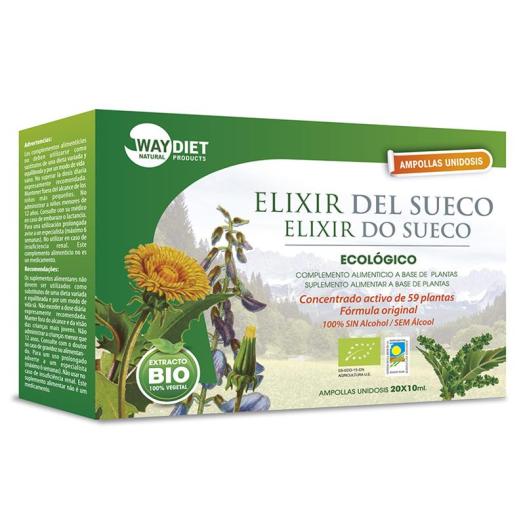 Elixir del Sueco Nuevo Formato Ampollas de Cristal Waydiet Bio 20 Ampollas