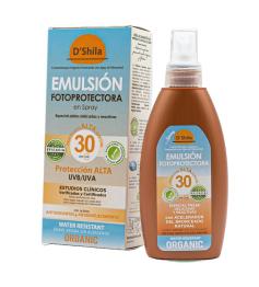 Emulsión Fotoprotectora en Spray Pieles Delicadas y Sensibles SPF 30 DShila 200 ml
