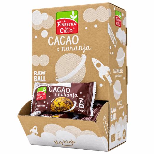 Energy Ball Cacao y Naranja Sin Gluten La Finestra Bio 25g