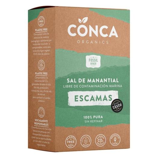 Escamas de Sal de Manantial Sin Plástico Conca Organics 125g