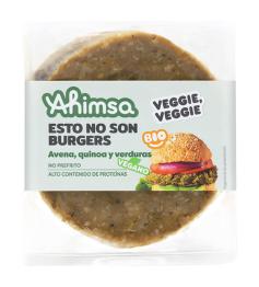 Esto no son Burguers de Avena Quinoa y Verduras Veganas Ahimsa Bio 160g