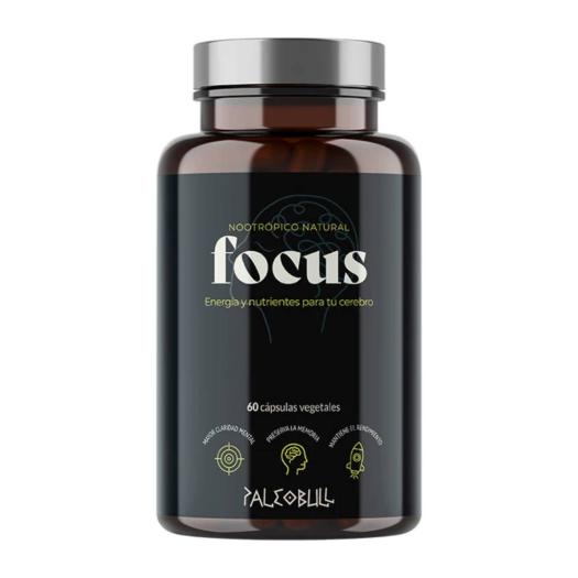 Focus con Cafeína natural, Bacopa y L-teanina Paleobull 60 cápsulas
