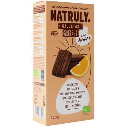 Galletas con Cacao Natruly Bio 125g