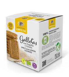 Galletas con Espelta y Limón La Receta de Emilia Bio 125g
