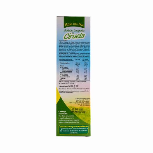 Galletas De Ciruela Fibro Hijas del Sol 500g