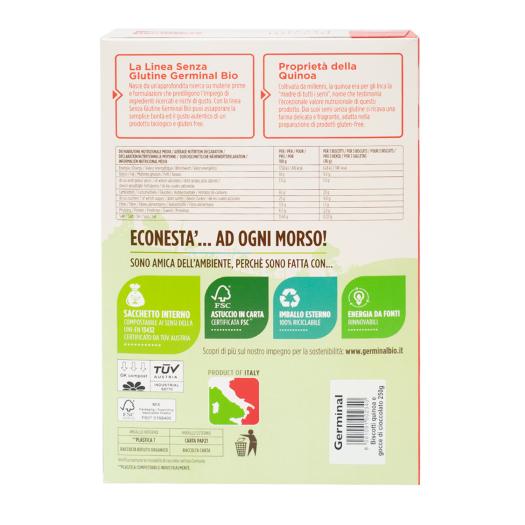 Galletas de Quinoa y Gotas de Chocolate Sin Gluten Germinal Bio 250g
