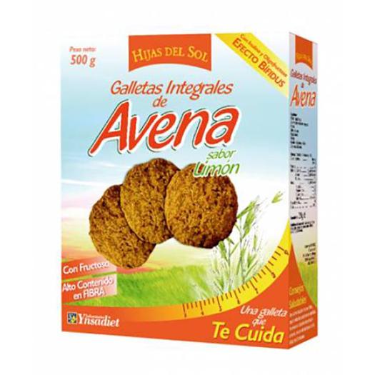 Galletas Integrales de Avena sabor Limón Hijas del Sol Ynsadiet 500g