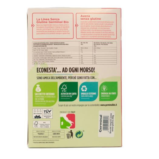 Galletas Integrales de Avena Sin Gluten Germinal Bio 250g