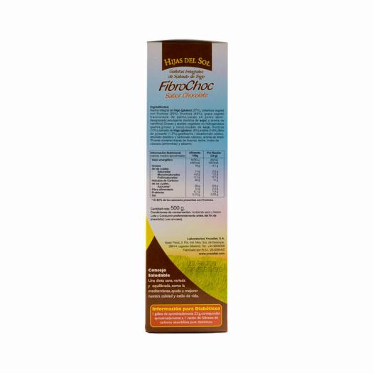 Galletas Integrales FibroChoc Hijas del Sol Ynsadiet 500g