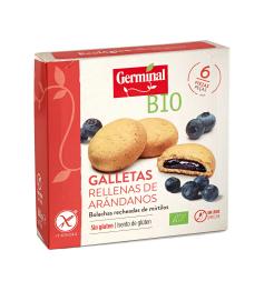Galletas Rellenas de Arándanos Sin Gluten Germinal Bio 200g