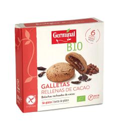 Galletas Sin Gluten Rellenas de Cacao Germinal Bio 200g