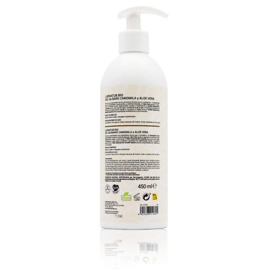 Gel Baño de Uso Diario Camomila y Aloe Vera Labnatur Bio 450ml