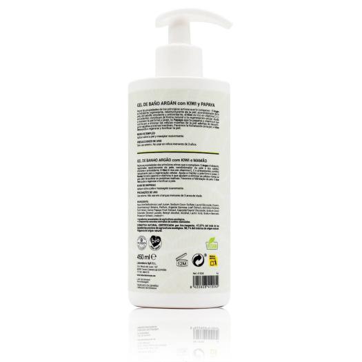 Gel de Baño Argán Kiwi y Papaya Labnatur Bio 450ml