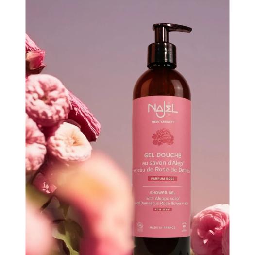 Gel de Ducha de Jabón de Alepo con Aroma a Rosas 500ml