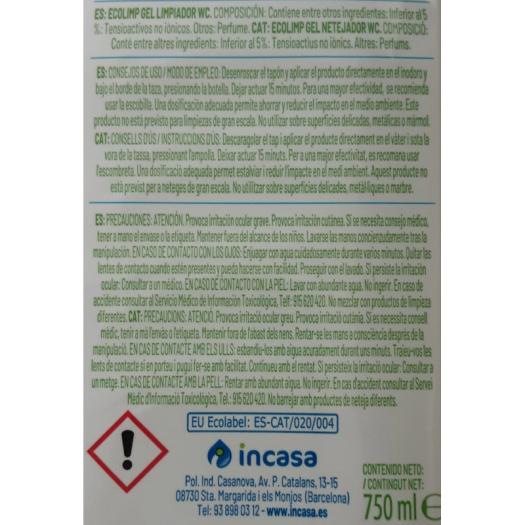 Gel Limpiador WC EcoLimp by Ecomimidú Bio 750 ml