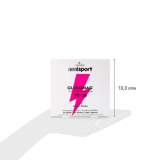 Glucomag 70 30 Gel Sabor Limón AMLSport 10 Sobres de 30ml