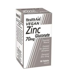 Gluconato de Zinc 70 mg HealthAid 90 Comp