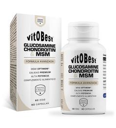 Glucosamina y Condroitina y MSM Vitobest 60 Cápsulas