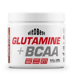Glutamina y BCAA Complex Sabor Cola Vitobest 200g