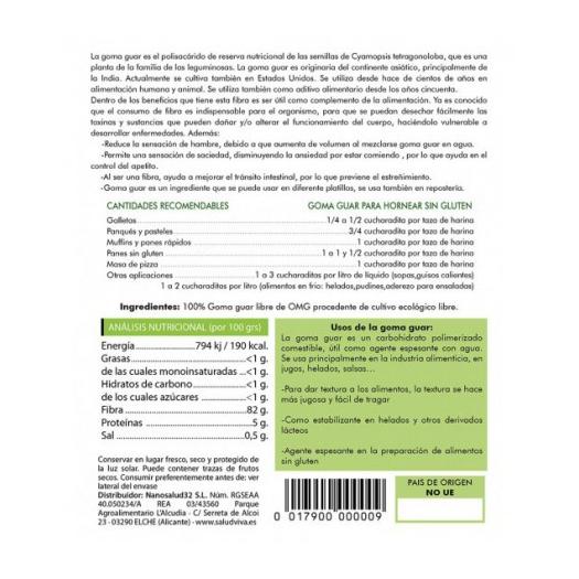 Goma Guar 100g