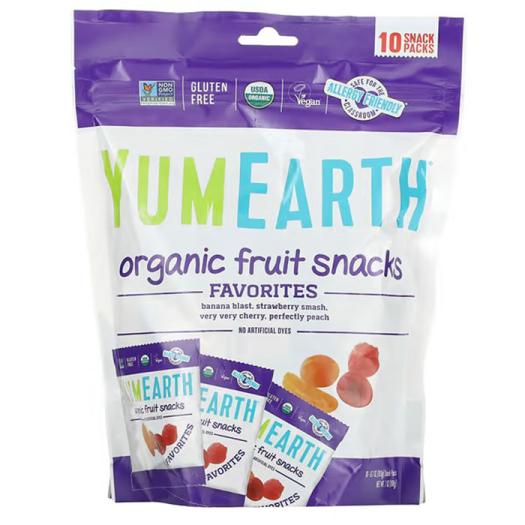 Gominolas Veganas de Frutas Bio YumEarth 10ud x 19.8g