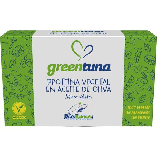 Greentuna Proteína Vegetal Sabor Atún Vegano en Aceite de Oliva Rias Baixas 120g