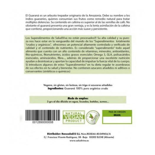 Guarana en Polvo Bio 100g