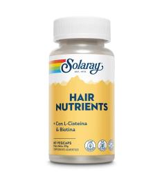 Hair Nutrients con L-Cisteína y Biotina Solaray 60 VegCaps