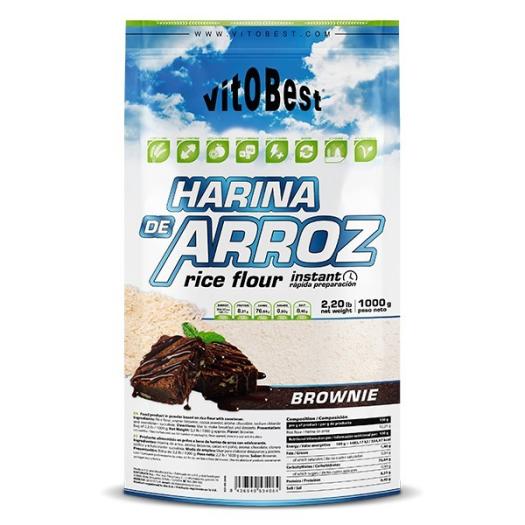Harina de Arroz Sabor Brownie Vitobest 1Kg