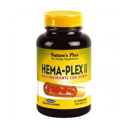 Hema-Plex II Complejo de Hierro Natures Plus 60Comprimidos