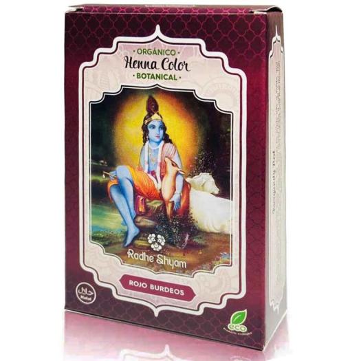Henna Botanical Rojo Burdeos en Polvo Rhade Shyam 100g