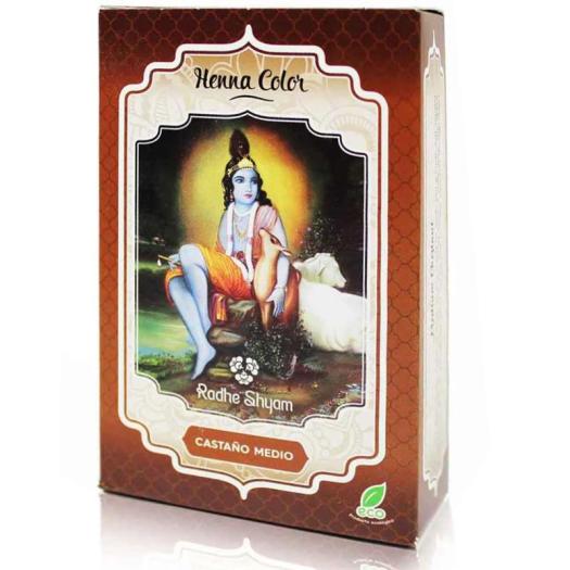 Henna Castaño Medio en Polvo Rhade Shyam 100g