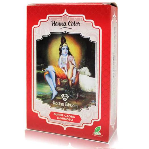 Henna Super Caoba Luminoso en Polvo Rhade Shyam 100g