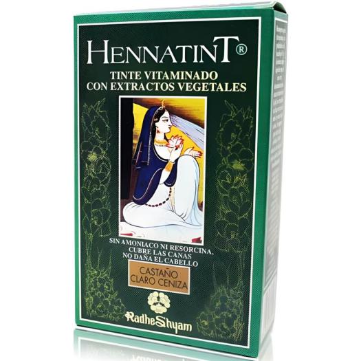 Hennatint Tinte Vitaminado Castaño Claro Ceniza Rhade Shyam 100g