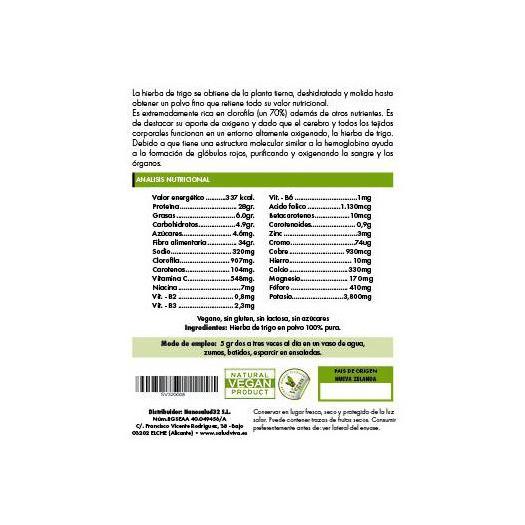 Hierba de Trigo Bio 125g