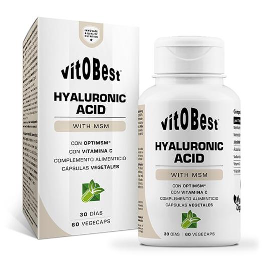 Hyaluronic Acid Ácido Hialurónico con MSM Vitobest 60 VCáps
