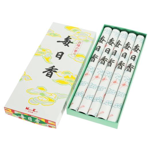 Incienso Japonés de Sándalo Largo 40 Barritas 35g Caja de 5 Rollos