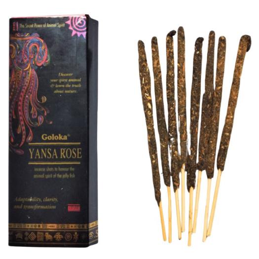 Incienso Medusa Yansa Roja Goloka 8 Varillas x 13 cm