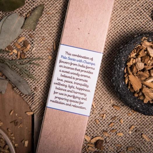 Incienso Natural Palo Santo y Champa Sagrada Madre 30g