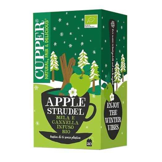 Infusión Apple Strudel Hibisco Manzana y Canela Cupper Bio 20 bolsitas