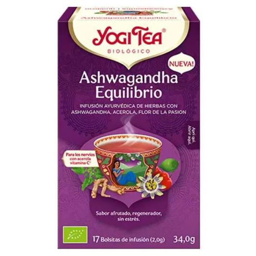 Infusión Ashwagandha Equilibrio Yogi Tea Bio 17 Bolsitas 34g