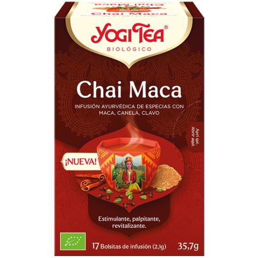 Infusión Chai Maca Yogi Tea Bio 17 Bolsitas 35,7g