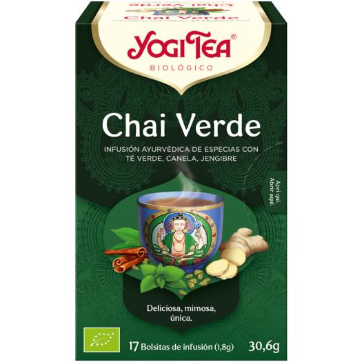 Infusión Chai Verde Yogi Tea Bio 17 Bolsitas 30,6g