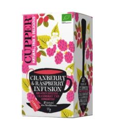 Infusión de Arándano y Frambuesa Cupper Bio 20 bolsitas