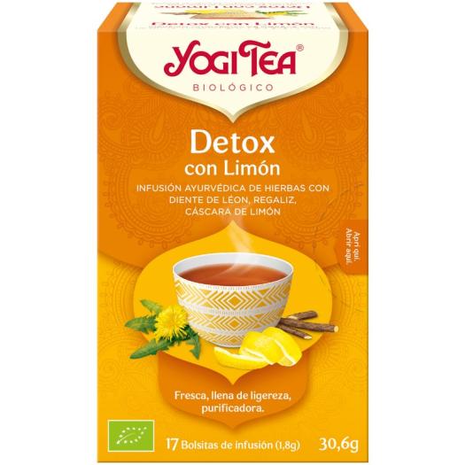 Infusión Detox con Limón Yogi Tea Bio 17 Bolsitas 30,6g