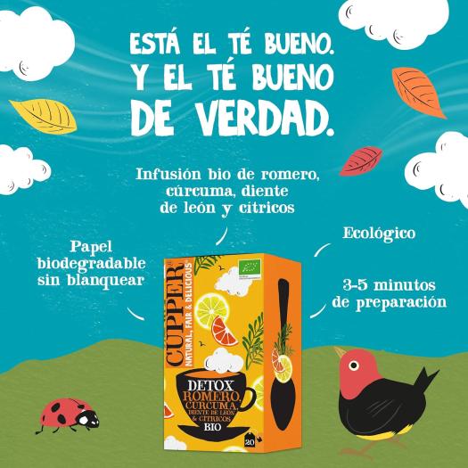 Infusión DETOX Cupper Bio 20 bolsitas