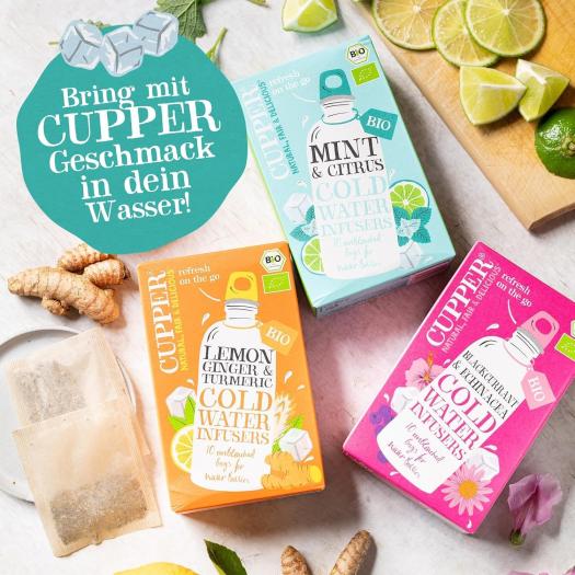 Infusión Fría con Menta y Cítricos Cupper Bio 10 bolsitas